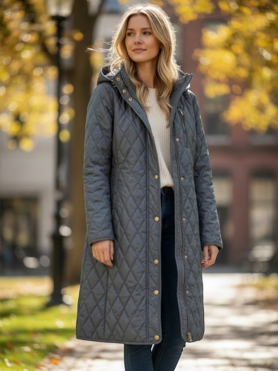 Lauren Ralph Lauren Jackets & Blazers - Lauren Ralph Lauren Quilted Hooded Coat — Black Size Small